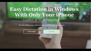 Using iPhone App Remote Mouse with Windows - Easy Dictation screenshot 5