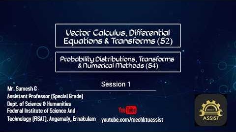 ASAP Online class | MATHS (S2 & S4) | Module 4 Part 1 | Laplace Transforms
