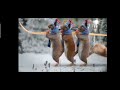 Новогодняя заставка (Первый канал, декабрь 2023) Белки прыгают с лыжей