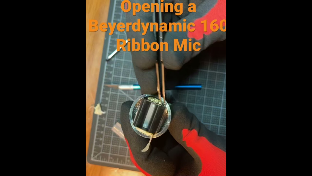 Opening a Beyerdynamic M160 Ribbon Microphone @ Original GravityWave Microphone Company