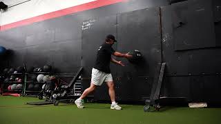 Split Stance Continuous Lateral Med Ball Shotput