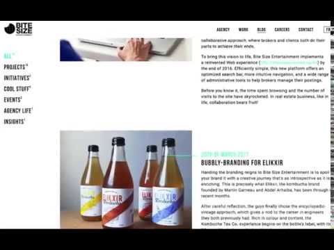 Best Website Design: Bite Size Entertainment (Blog 2018)