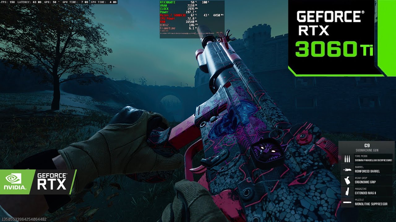 Call of Duty:  Warzone Zombie Royale Ryzen 7 5800X3D - RTX 3060Ti 1440p  DLSS