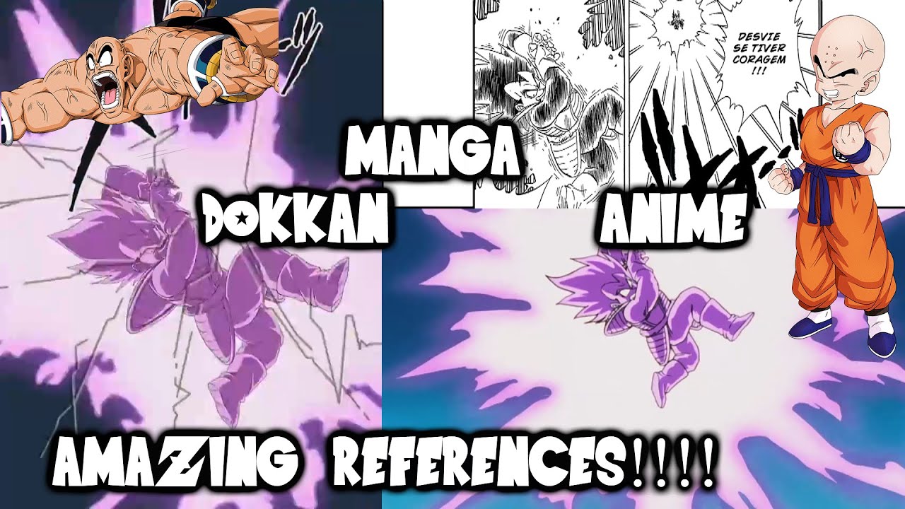 LR NAPPA & VEGETA & KRILLIN AMAZING Manga Dokkan References!!