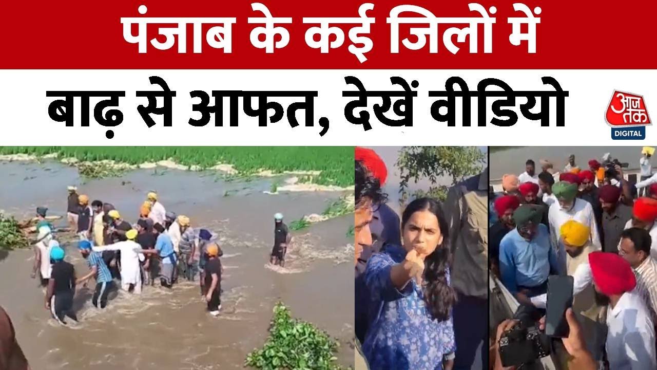 Punjab Flood: पंजाब के कई जिलों में बाढ़ से आफत, CM Bhagwant Mann ने बुलाई बैठक, Himachal में बाढ़
