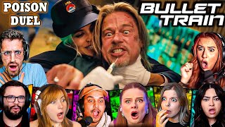 TOP "2 Killers 1 Poison Syringe Scene" Reactions! Bullet Train 2022 Movie Reaction First Time Watch