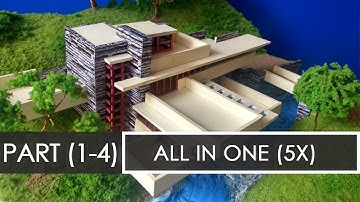 ALL PARTS (5x) | How to make a model of Falling waters | Architecture Model Making