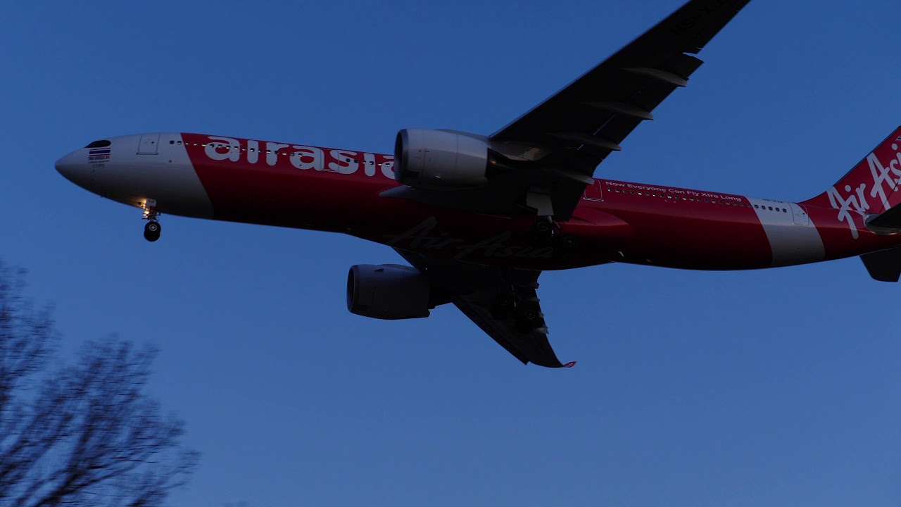 THAI AIRASIA X AIRBUS A330-900 HS-XJA Repatriation flight with Czech citizens.