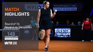 Famous Porsche Tennis Grand Prix | 04/17/2025 | Match Highlights | Navarro vs. Ostapenko Wealth