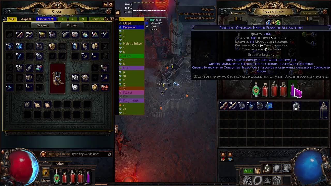 POE 3.24 Necropolis HCSSF Trap shadow