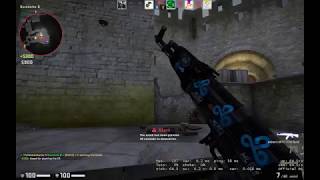 CSGO: AK 47 Double Kill While Full Flashed, on Cobblestone, in DMG MM