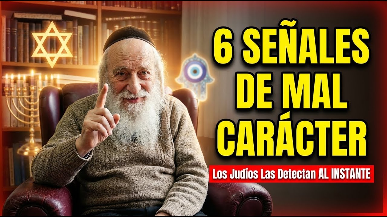 Las 6 SEÑALES De Persona De MAL CARÁCTER — Los JUDÍOS Las Detectan Al Instante (Sabiduría Judía)