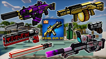 Minecraft TaCZ Pixel Gun 3D Classic Gunpack - All Weapons Showcase | v0.4.7 | By SicarioFG