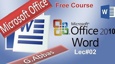 Microsoft word in Sindhi (Ms Office) Home Menu ( Lec # 02)