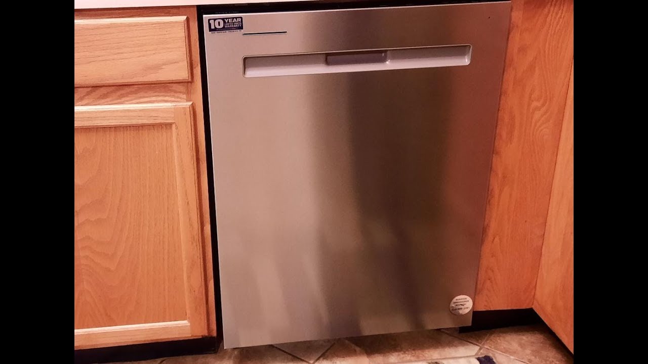 How to install a new Maytag dishwasher - YouTube