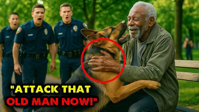 Police Ordered K9 to Chase an Elderly Veteran — No One Expected What the  Dog Did Next