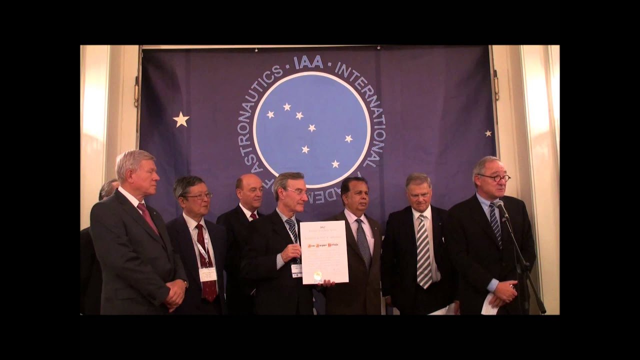 IAA 2012 Von Karman Award - Mr Dordain - 30Sept2012 Naples