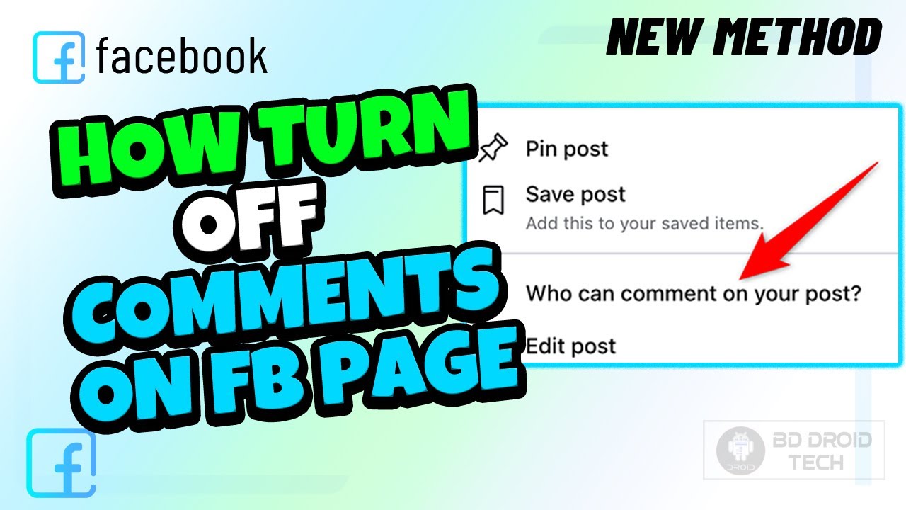 How to turn off comments on facebook page on Laptop/PC 2024 - YouTube