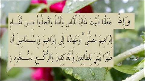 القران الكريم سورة البقرة الاية 125