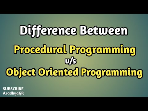 Difference Between Procedural and Object Oriented Programming ...