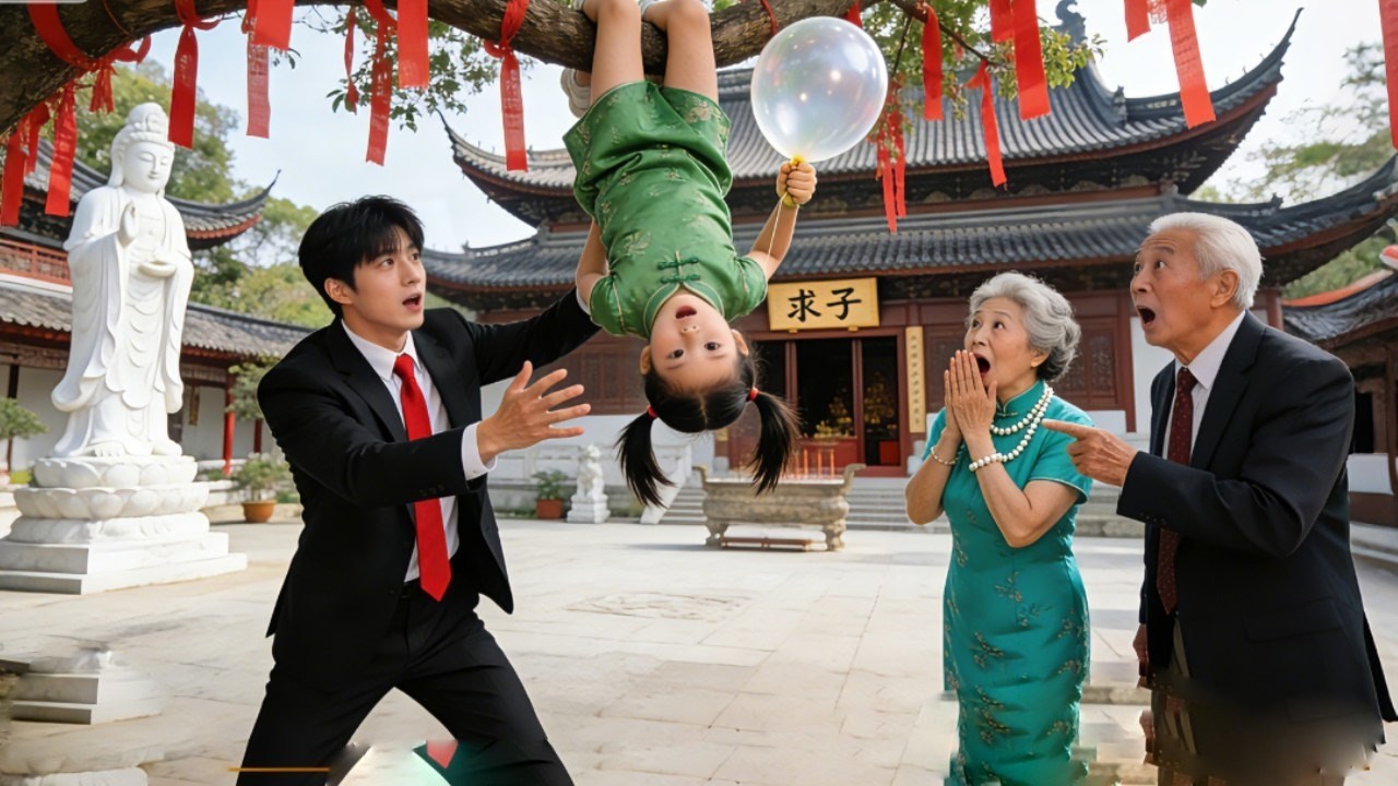 CEO ถูกแม่พาไปขอลูกที่วัด กลับช่วยเด็กตกต้นไม้ DNA ช็อกเป็นลูกตัวเอง!#drama