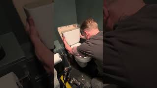 Toilet install….