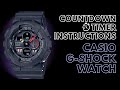 تعليمات العد التنازلي لساعة كاسيو جي شوك كيفية استخدام ساعة الإيقاف على ساعة جي شوك 