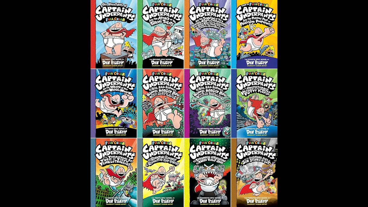 FULL COLOR CAPTAIN UNDERPANTS BOOK COLLECTION