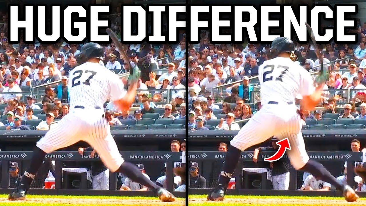 Difference between a home run and a whiff for Giancarlo Stanton, a breakdown
