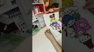 Sanrio ice cream coloring sheet ❤️🩷❤️💝
