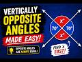 Vertically Opposite Angles Explained Simply! | WhatsX Math?