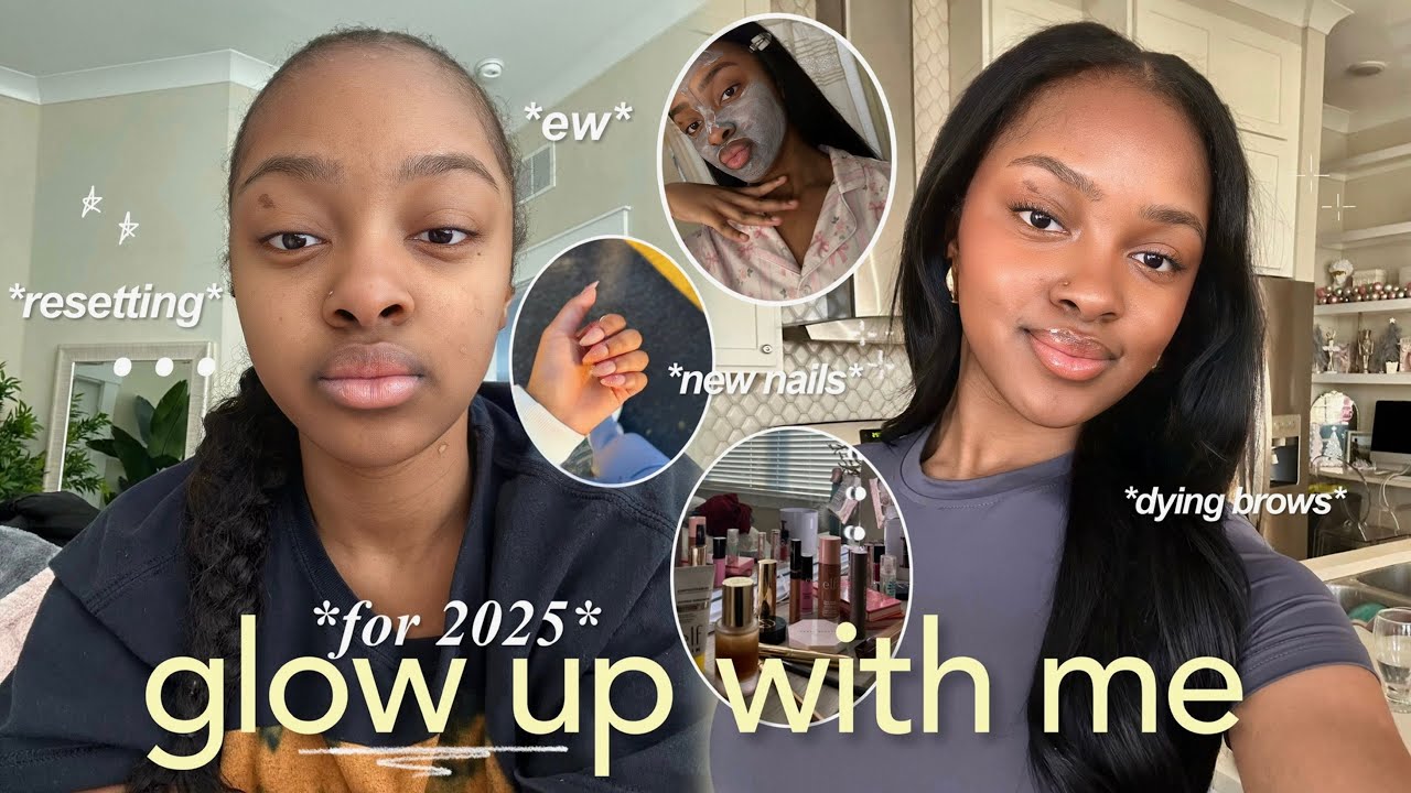 the ultimate 2025 GLOW UP ⭐️🧖‍♀️ || hair, nails, dying brows, & more!!
