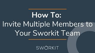 How-To: Invite Multiple Members to Your Sworkit Team