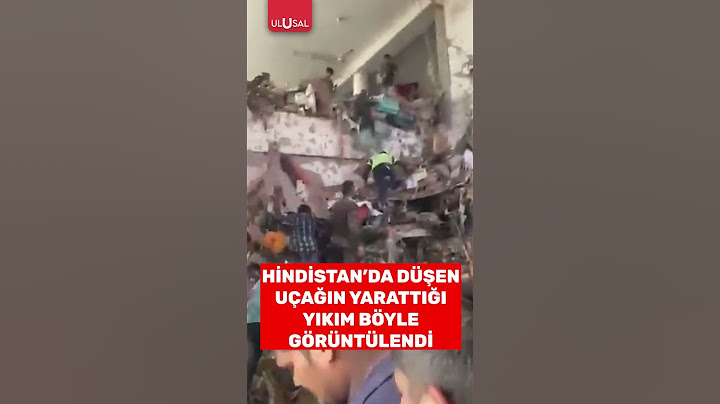 Hindistan'da düşen uçağın bir kısmı üniversitenin yurt bölümünde kaldı #shorts #hindistan