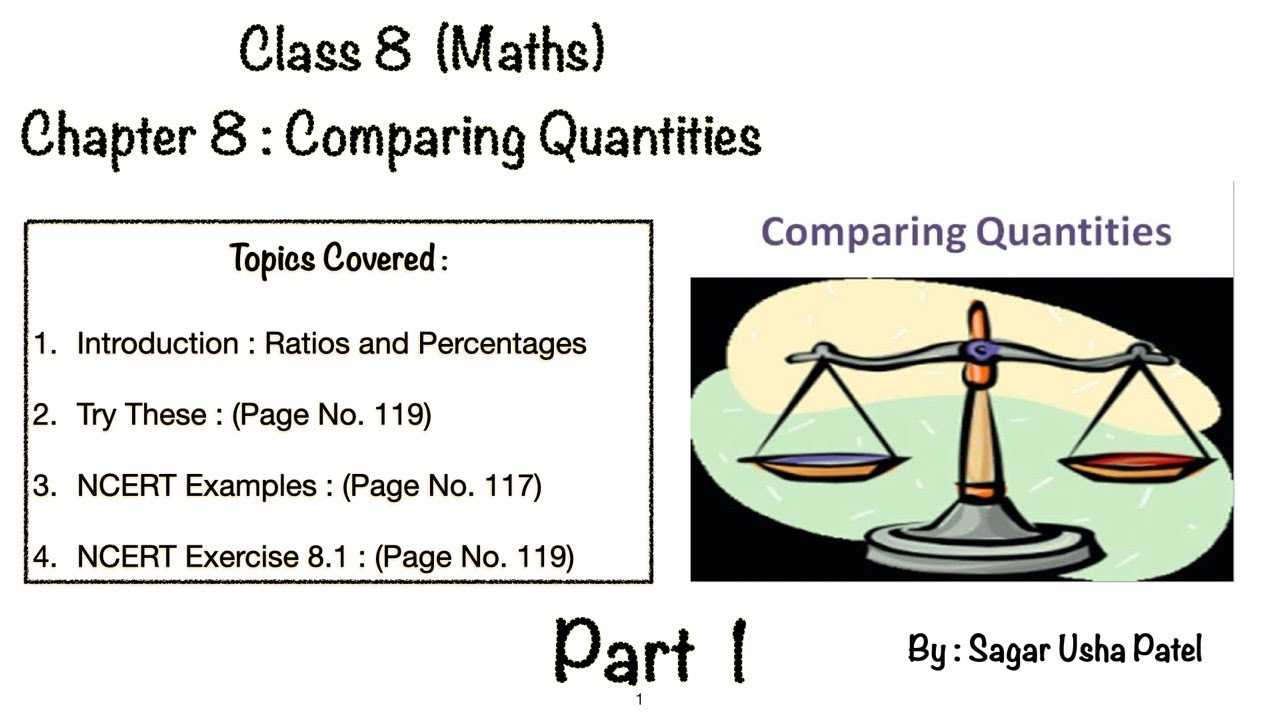 case study on comparing quantities class 8