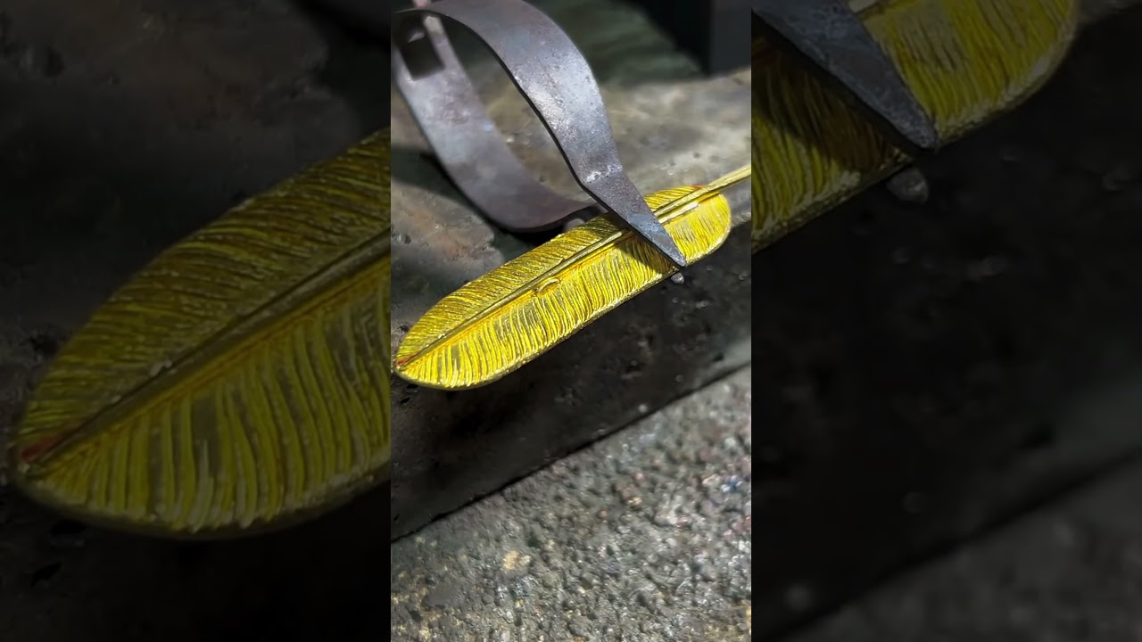 Crafting a Custom Gold Feather Pendant: Handmade Jewelry Tutorial 