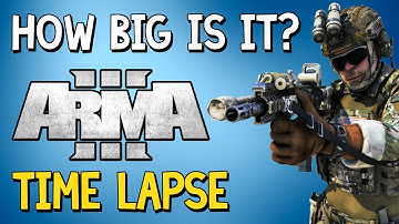 How Big Is Arma 3? | A Time Lapse Walk Across Altis | #32