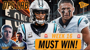 👑 Week 16 DraftKings NFL DFS TOP Plays | Bucs/Panthers FULL Game Stack