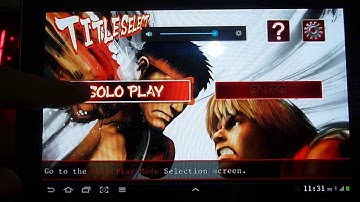 Street Fighter 4 on Galaxy Tab 7.7 with Sixaxis Controller