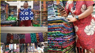 I went to the biggest Ankara (African print) market!