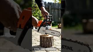Mini Chainsaw Cutting Wood 🔥 | Powerful STIHL Mini Chainsaw Review | AI Tool Video