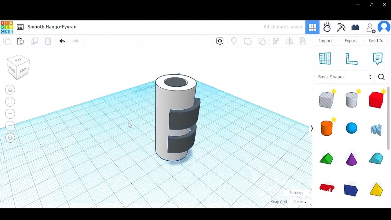 Fidget Toy 3D Design Tinkercad (TimeLapse) YouTube