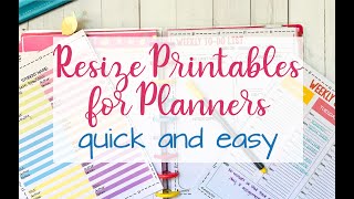 How to Resize Printables for Your Happy Planner! - Happily Ever