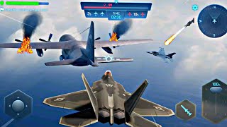 sky warriors air plane combat gameplay android - fighter plane  fight sky war - gaming implements screenshot 4