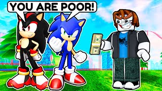 RICH NOOB Challenges TOXIC SONICS! (Sonic Speed Simulator)
