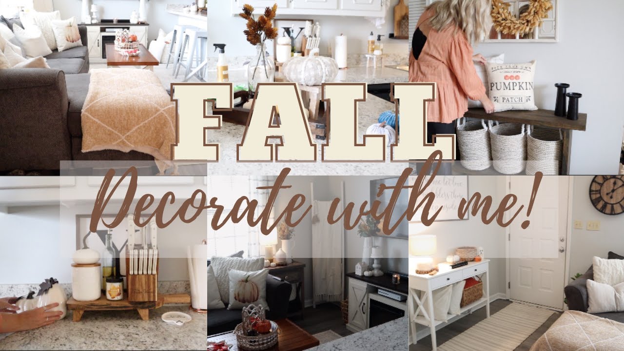 2020 FALL DECORATE WITH ME FALL HOME DECOR YouTube