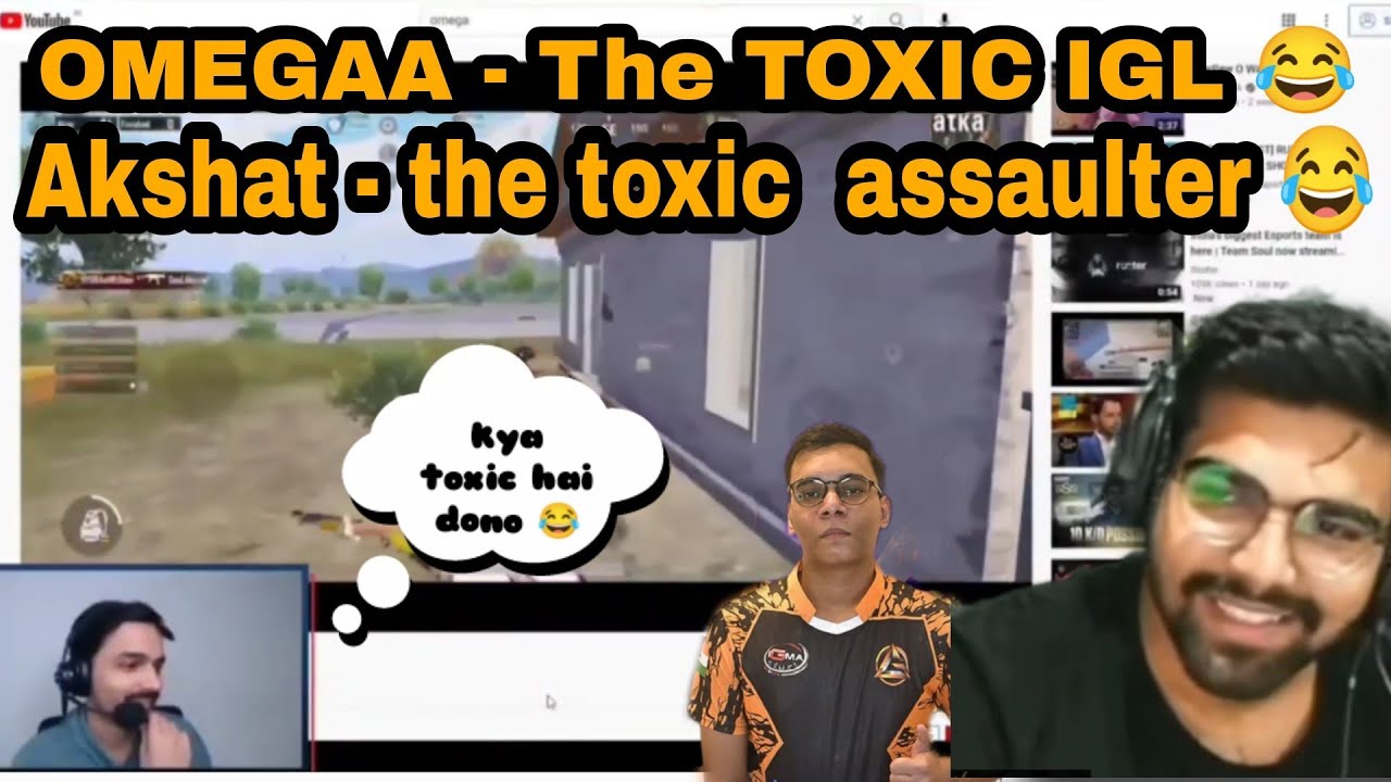 mazy reaction on omega- akshat  Toxic igl & assaulter 😂😅