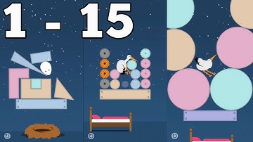 Sleepy Stork | Level 1 - 15 | Gameplay FHD