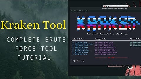Ultimate Brute force Tool | Find Admin Pannel | Kraken Complete Tutorial ☣️
