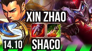 XIN ZHAO vs SHACO (JGL) | 51k DMG, Legendary, 1900+ games, 18/3/10, 4k comeback | EUW Master | 14.10